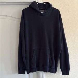 Abercrombie & Fitch Black Sweatshirt Hoodie Relaxed Fit